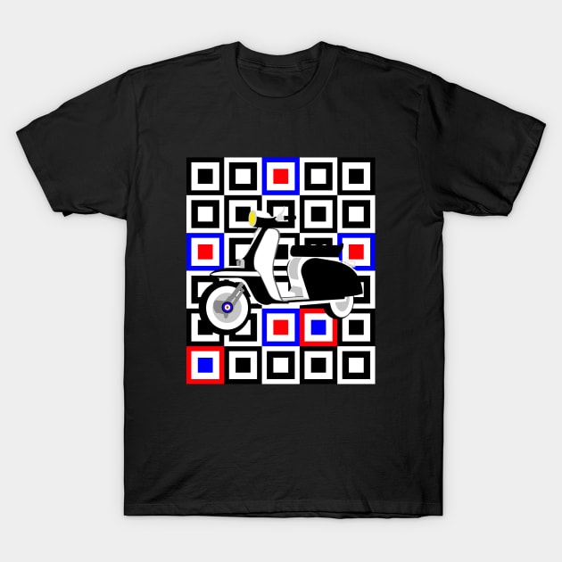 Scooter Mod Block T-Shirt by SiSuSiSu